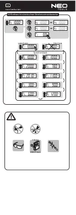 Предварительный просмотр 11 страницы NEO TOOLS 08-820 Operation Manual