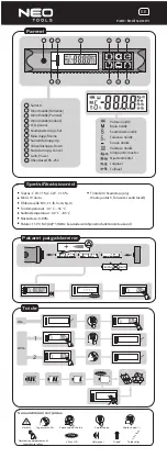 Предварительный просмотр 18 страницы NEO TOOLS 08-820 Operation Manual