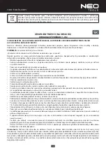 Предварительный просмотр 25 страницы NEO TOOLS 11-732 Instruction Manual