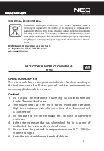 Preview for 9 page of NEO TOOLS 19-903 Instruction Manual