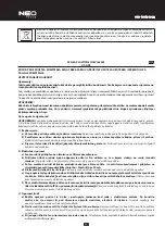 Предварительный просмотр 44 страницы NEO TOOLS 21-001 Instruction Manual