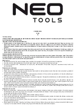 Preview for 1 page of NEO TOOLS 21-004 Instruction Manual