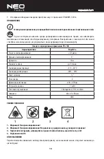 Preview for 14 page of NEO TOOLS 75-100 Instruction Manual