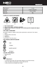 Preview for 22 page of NEO TOOLS 75-100 Instruction Manual