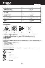 Preview for 16 page of NEO TOOLS 75-101 Original Manual