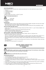 Предварительный просмотр 4 страницы NEO TOOLS 75-106 Instruction Manual