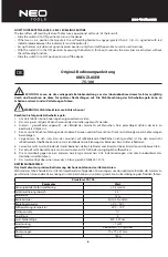 Предварительный просмотр 6 страницы NEO TOOLS 75-106 Instruction Manual