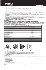 Предварительный просмотр 10 страницы NEO TOOLS 75-106 Instruction Manual