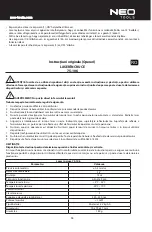 Предварительный просмотр 13 страницы NEO TOOLS 75-106 Instruction Manual