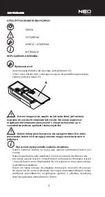 Preview for 7 page of NEO TOOLS 75-203 Instruction Manual