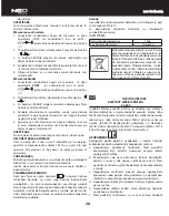 Предварительный просмотр 28 страницы NEO TOOLS 94-003 Instruction Manual