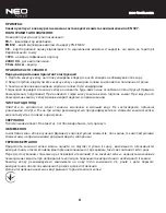 Предварительный просмотр 8 страницы NEO TOOLS 97-590 Instruction Manual