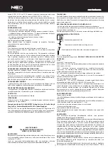 Preview for 12 page of NEO TOOLS WL6220VC Instruction Manual