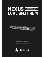 NEO NEXUS DUAL SPLIT RDM User Manual preview