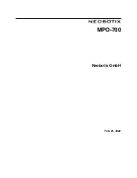 neobotix MPO-700 Manual preview