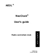 Neol NeoClock User Manual предпросмотр