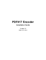 Preview for 1 page of NeoMedia Encoder PDF417 Installation Manual