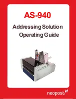 Preview for 1 page of Neopost AS-940 Operating Manual