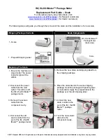 Neopost iMeter IM-280 Replacement Part Manual preview