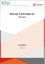 Preview for 1 page of Neousys Technology NRU Series User Manual