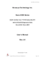 Neousys Technology Nuvo-4022 User Manual preview