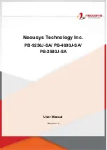 Neousys Technology PB-2580J-SA User Manual preview