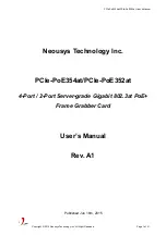 Neousys Technology PCIe-PoE352at User Manual preview