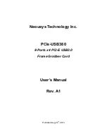 Preview for 1 page of Neousys Technology PCIe-USB380 User Manual