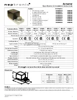 Предварительный просмотр 1 страницы Neptronic BM000S Specification & Installation Instructions