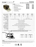 Neptronic BT000 Specification & Installation Instructions предпросмотр