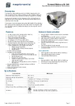 Neptronic CMU Series Specification And Installation Instructions preview