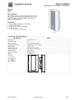 Neptronic HRC20 Specification And Installation Instructions preview