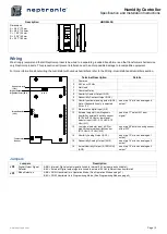 Предварительный просмотр 2 страницы Neptronic HRO20LSS Specification And Installation Instructions