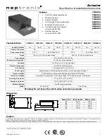 Neptronic RM020FN Specification And Installation Instructions предпросмотр