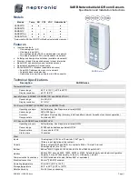 Preview for 1 page of Neptronic SARB24TG Installation Instructions And Specification