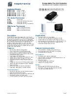 Предварительный просмотр 1 страницы Neptronic TFL24 Specification And Installation Instructions