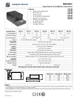 Предварительный просмотр 1 страницы Neptronic TM100N Specification & Installation Instructions