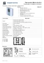 Предварительный просмотр 1 страницы Neptronic TMA54-EXT1 Specification & Installation Instructions