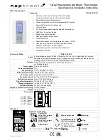 Предварительный просмотр 1 страницы Neptronic TRO24T4XYZ3 Specification & Installation Instructions