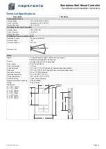 Предварительный просмотр 2 страницы Neptronic TSU00 Series Specification And Installation Instructions