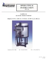 Neptune G-100-1A Operating Instructions Manual preview