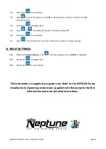 Preview for 6 page of Neptune NPVS150 Basic Operation Manual