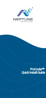 Neptune ProCoder Quick Install Manual preview