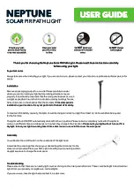 Neptune SOLAR PIR PATH LIGHT User Manual preview