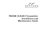 Preview for 3 page of Neptune TRICON E Installation And Maintenance Manual