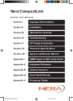 Nera CompactLink Series Manual preview