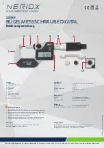 Предварительный просмотр 2 страницы Neriox 115149 Operating Instructions Manual