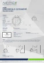 Предварительный просмотр 7 страницы Neriox 141051 Operating Instructions Manual