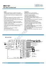 Предварительный просмотр 4 страницы Nerival MBD1201 Manual