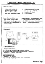 Nerival RC-12 Quick Start Manual preview